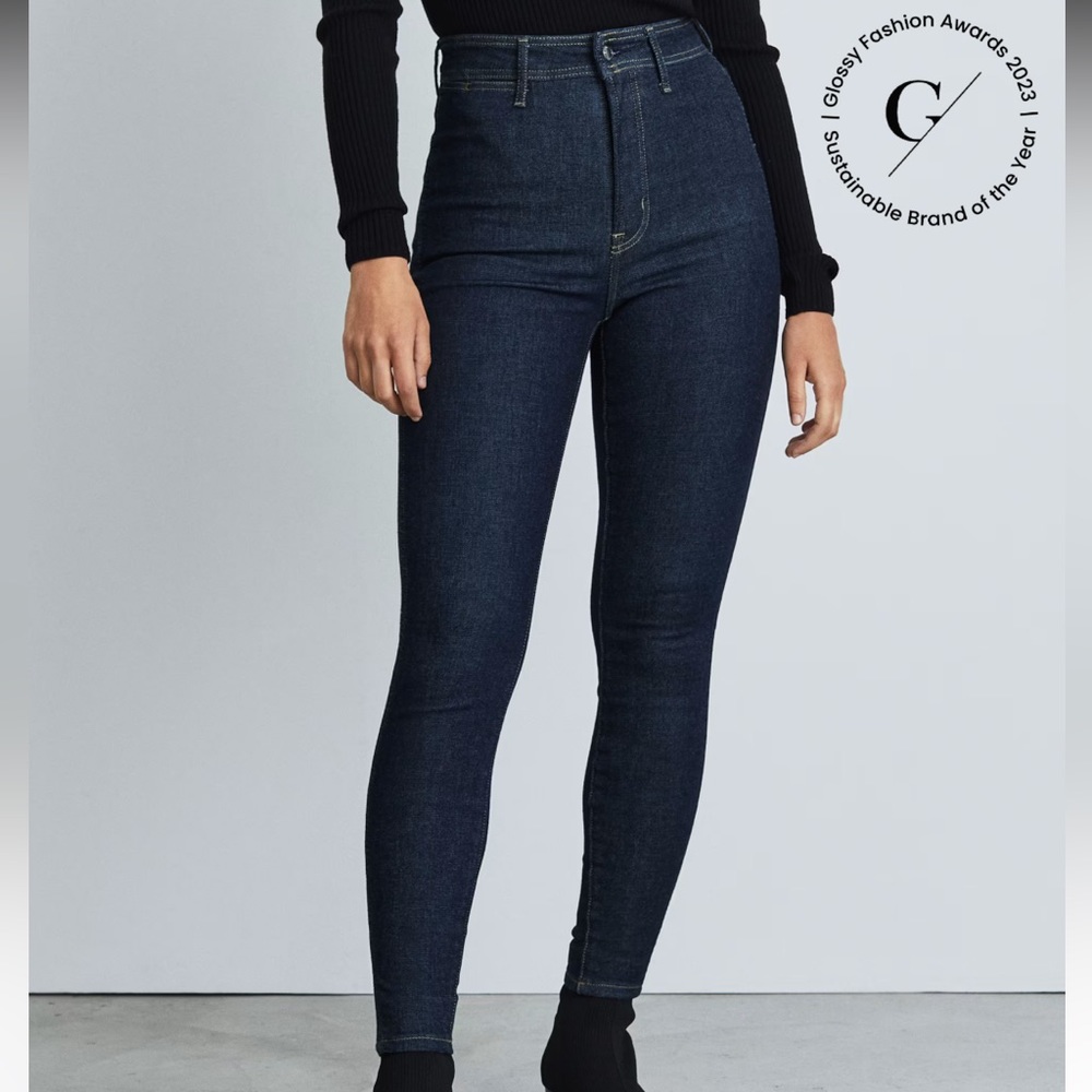 Everlane the way high skinny jean gently worn and new with tag dark wash jean